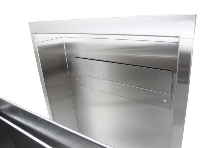 Waste receptacle Frost semi recessed detached