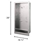 Ensemble d'encastrement Excel, acier inoxydable brossé (séchoirs non inclus)